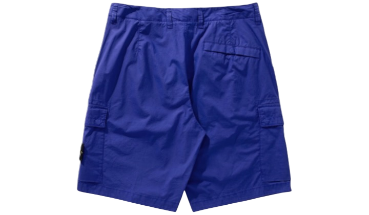 Stone Island Blue Slim Fit Cargo Shorts