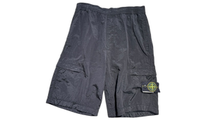 Stone Island Nylon Cargo Shorts Black