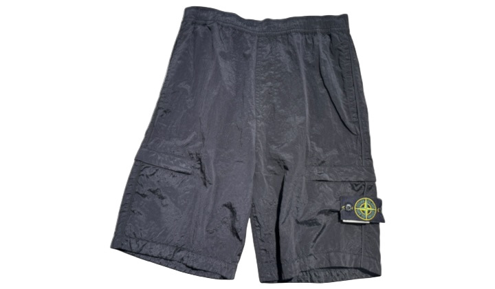 Stone Island Nylon Cargo Shorts Black