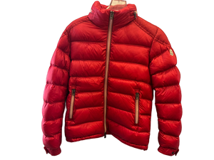 Used Moncler Gaston Puffer Jacket Red