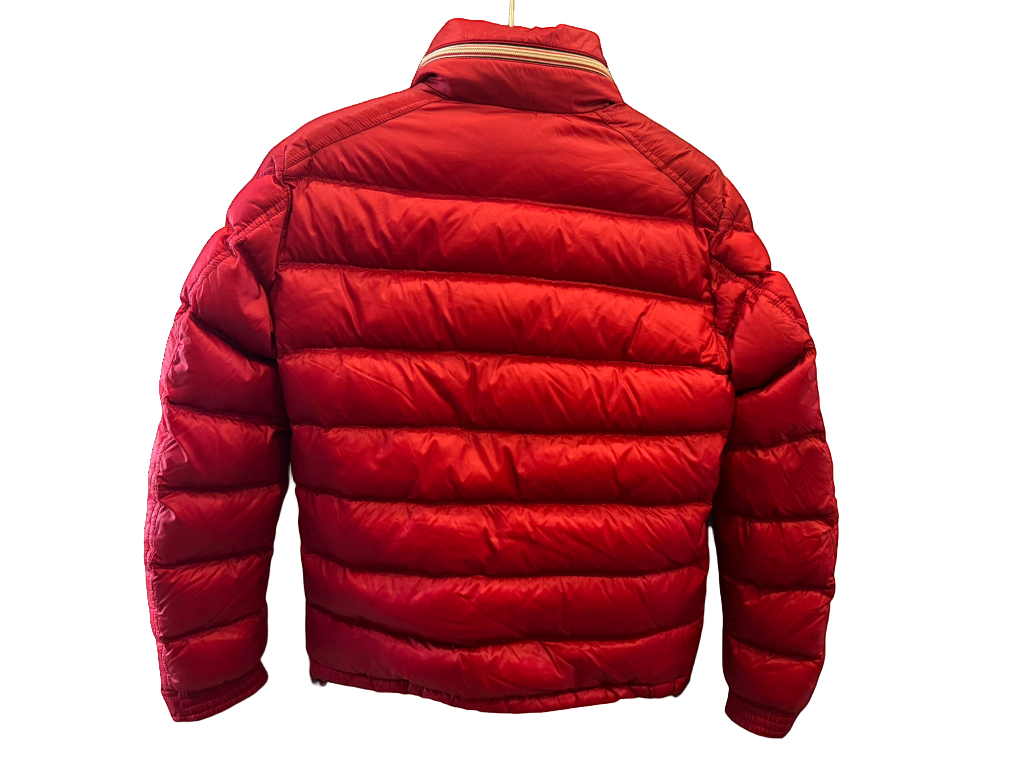 Used Moncler Gaston Puffer Jacket Red