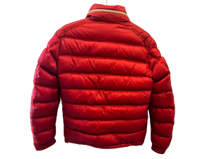 Used Moncler Gaston Puffer Jacket Red