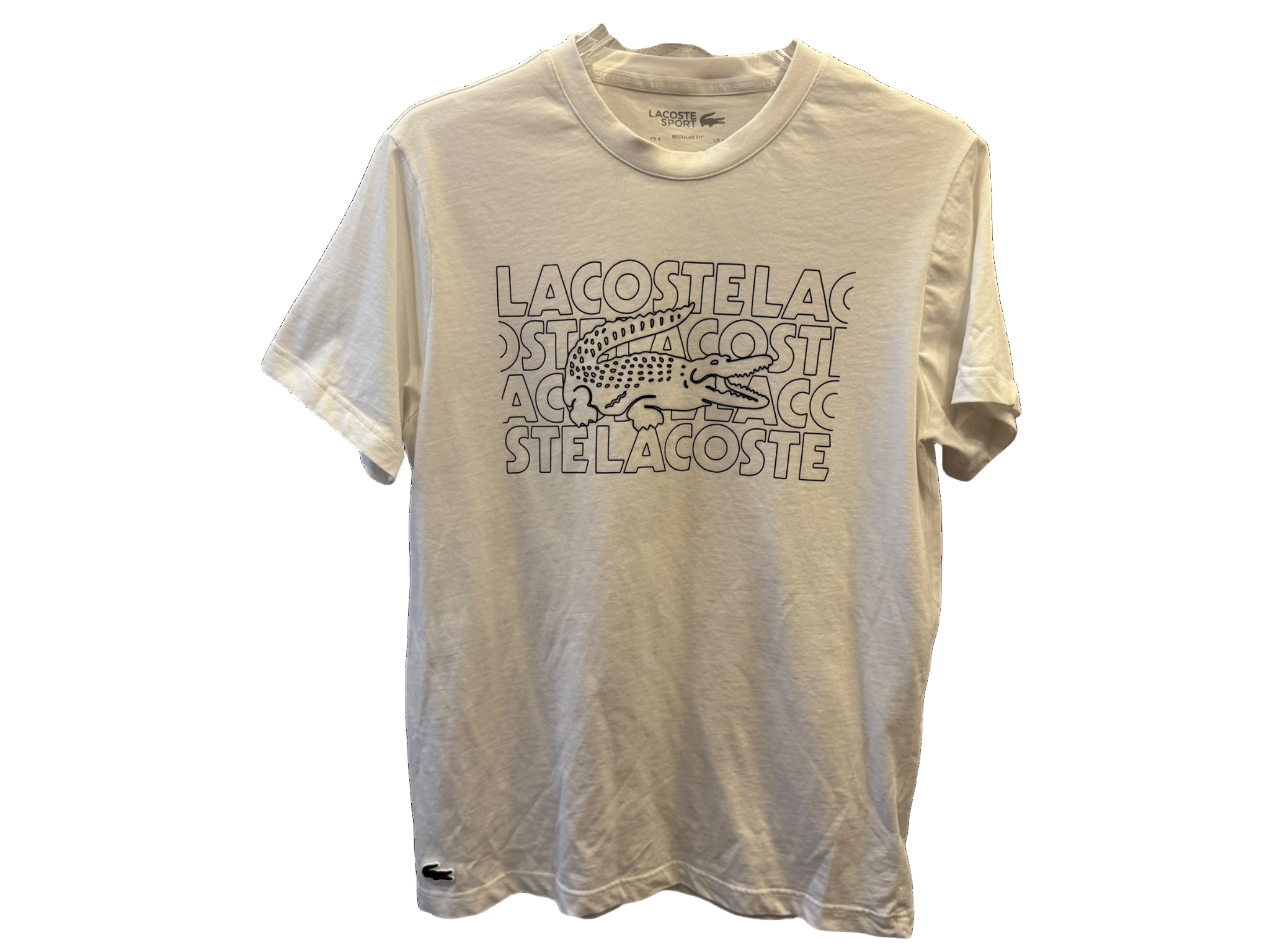 Used Lacote White Logo Tee