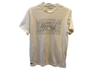 Used Lacote White Logo Tee