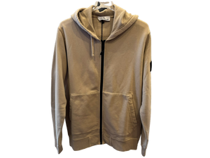 Stone Island Zip-Up Hoodie Beige
