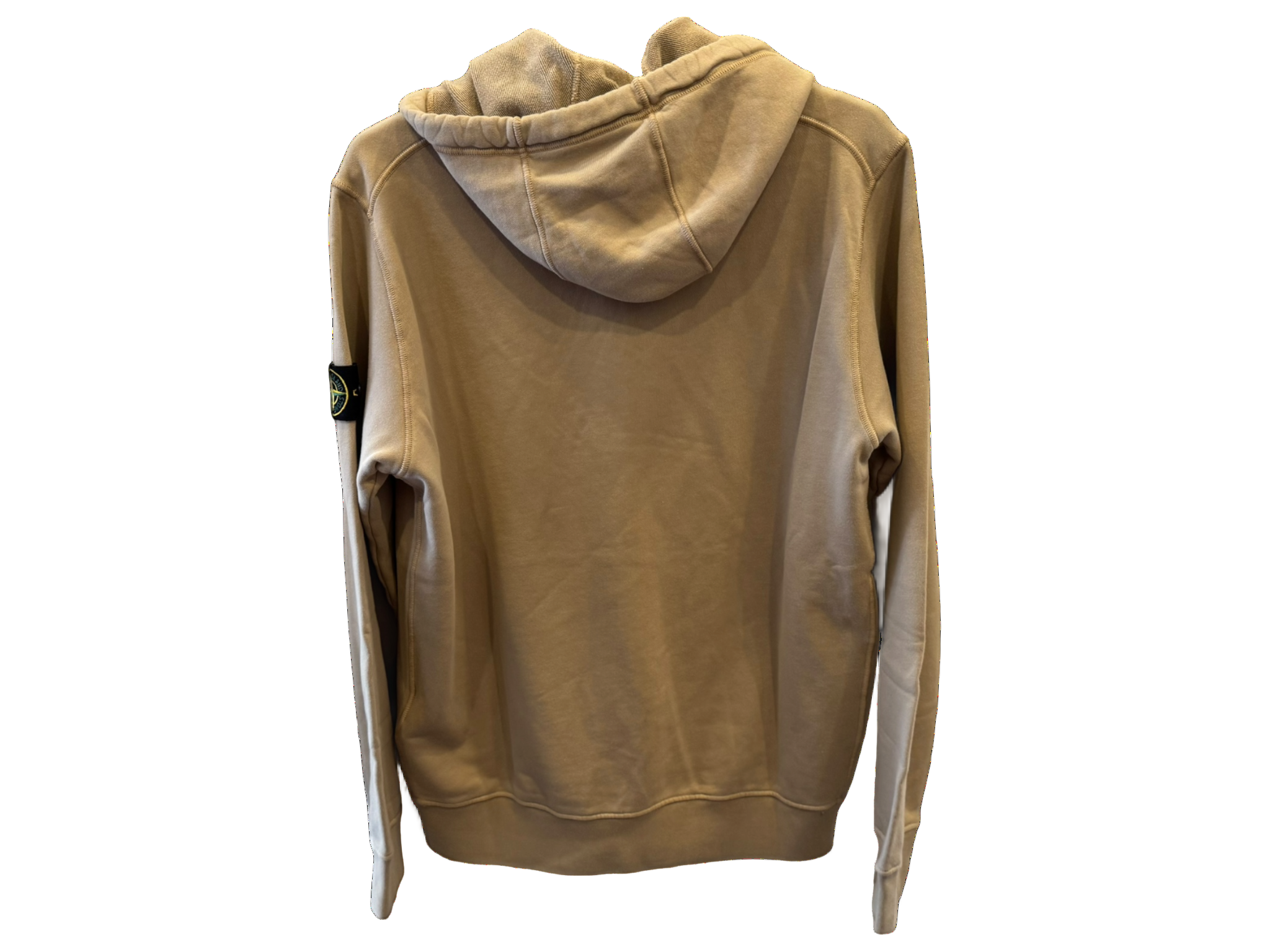 Stone Island Zip-Up Hoodie Beige