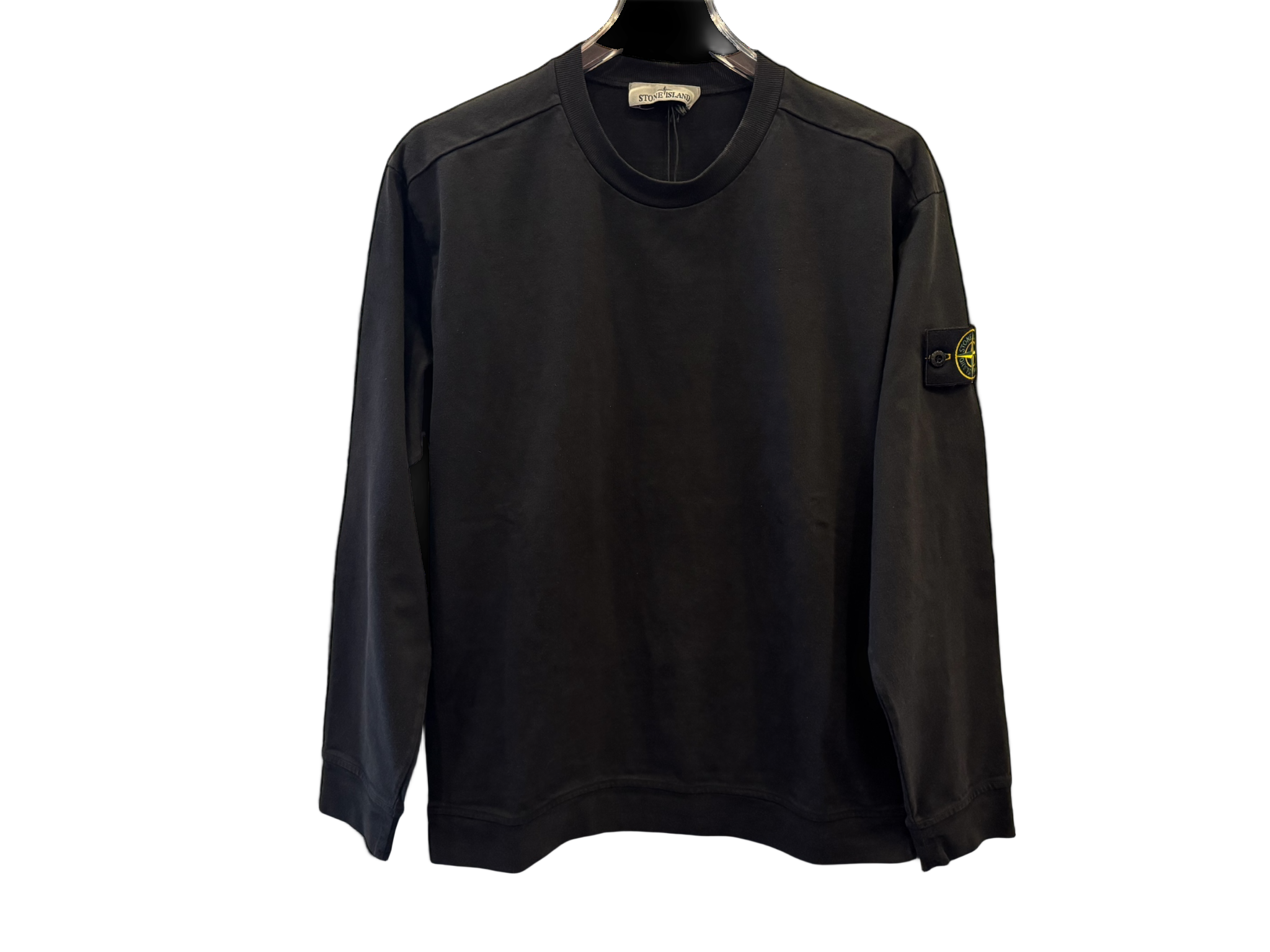 Stone Island Zip-Up Sweatshirt Black
