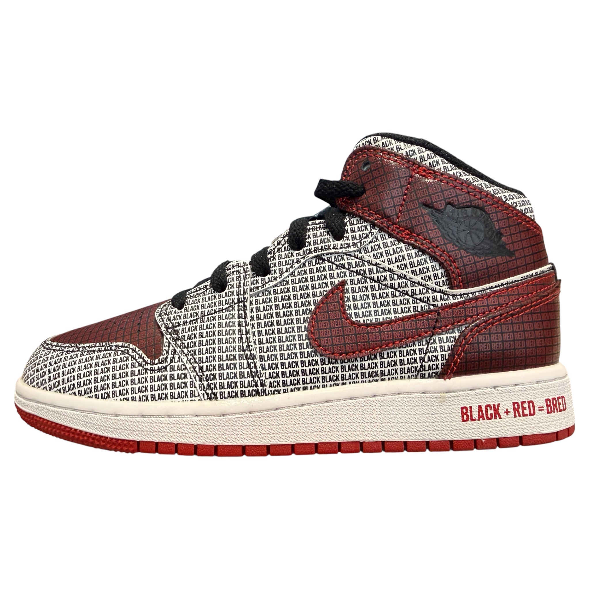 Jordan 1 Mid Bred Text (GS)