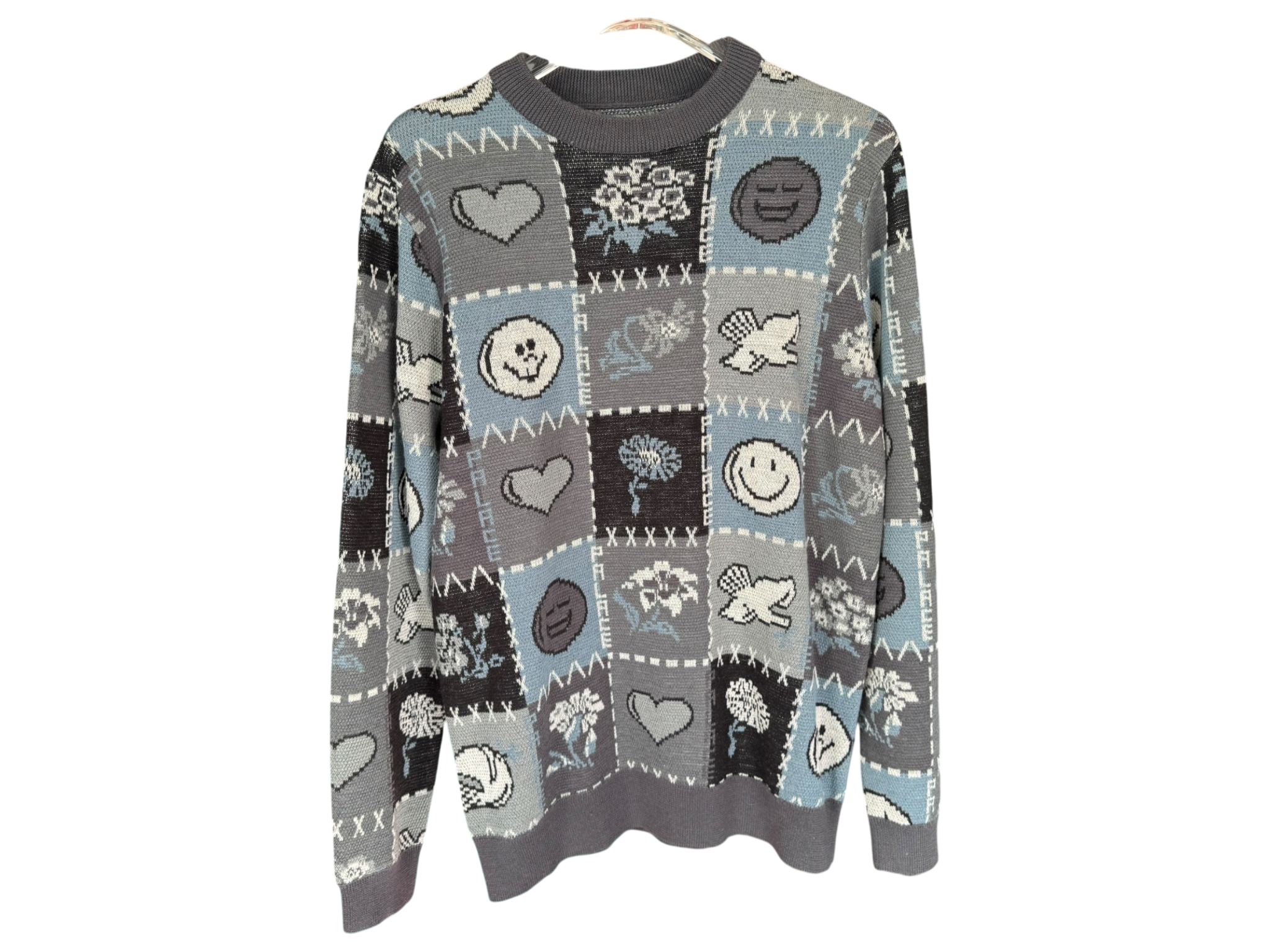 Used Palace Love Dove Sweatshirt Pullover Knit Crewneck Sweater