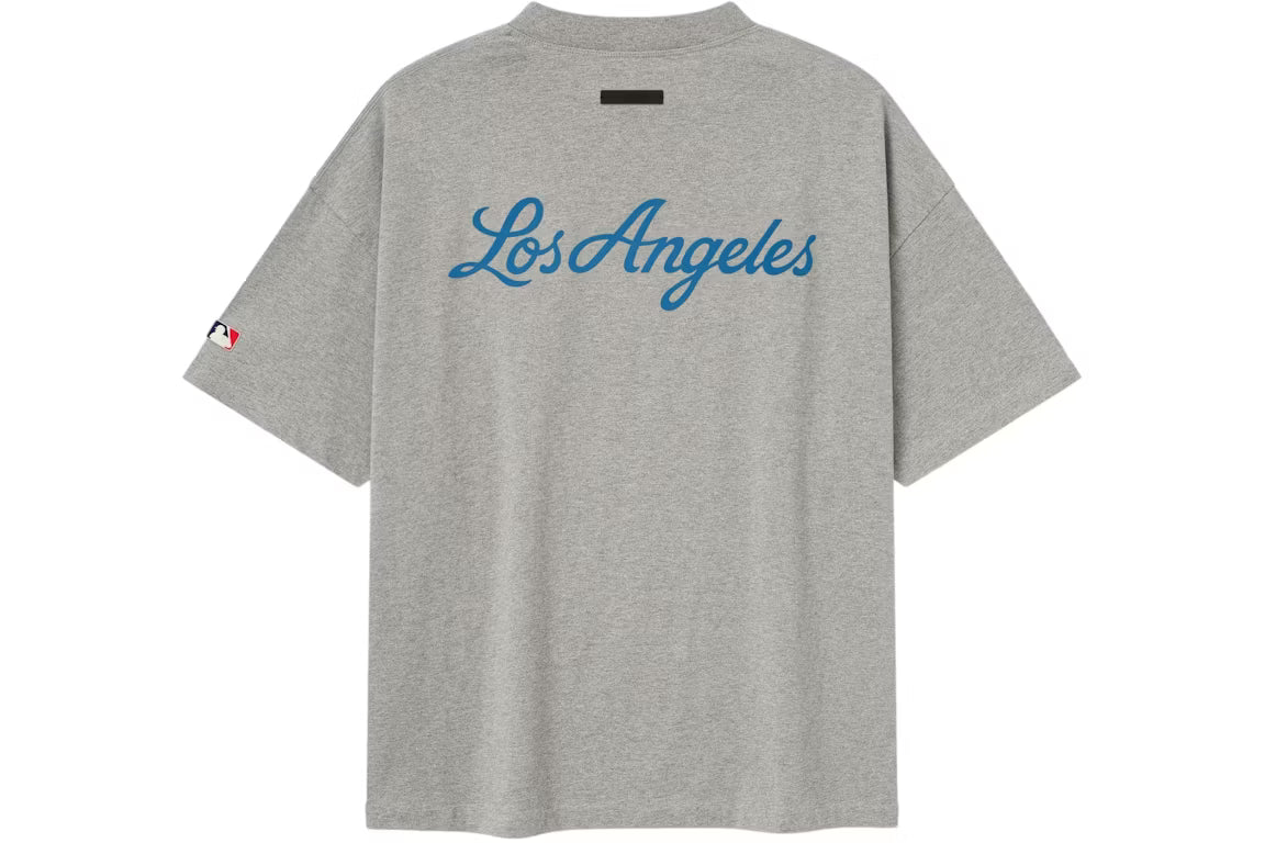 Fear of God Essentials Dodgers 90's Tee Concrete Heather