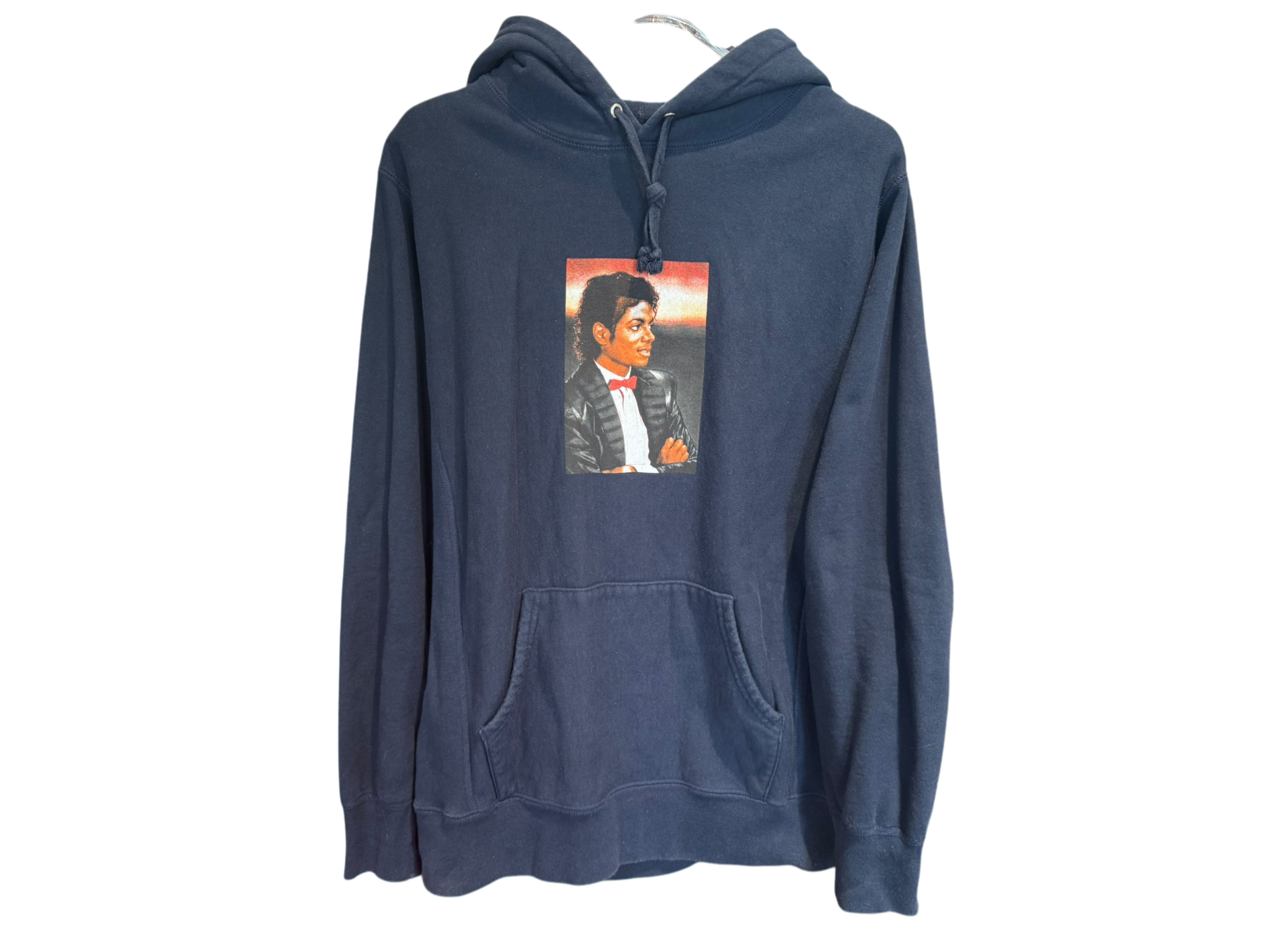Used Supreme SS17 Michael Jackson Hooded Sweatshirt Navy