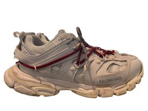 Used Balenciaga Track Trail Laces White Red Grey Black