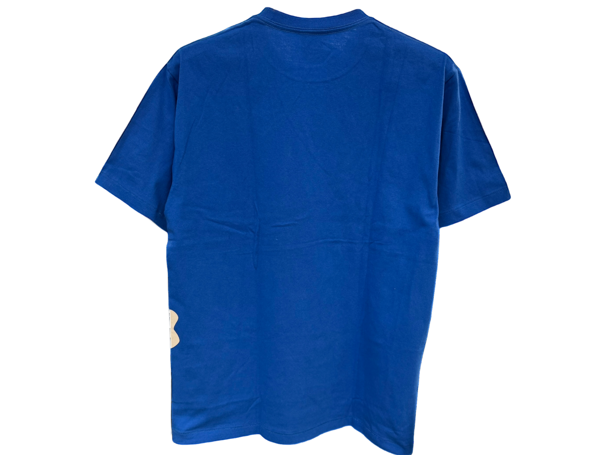 Bape Skull And Bones Blue Tee