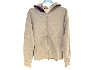Used Bape Pruple Camo Hood Shark Full Zip Grey Hoodie