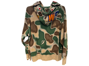 Used Bape Liquid Camo Shark Full Zip Hoodie