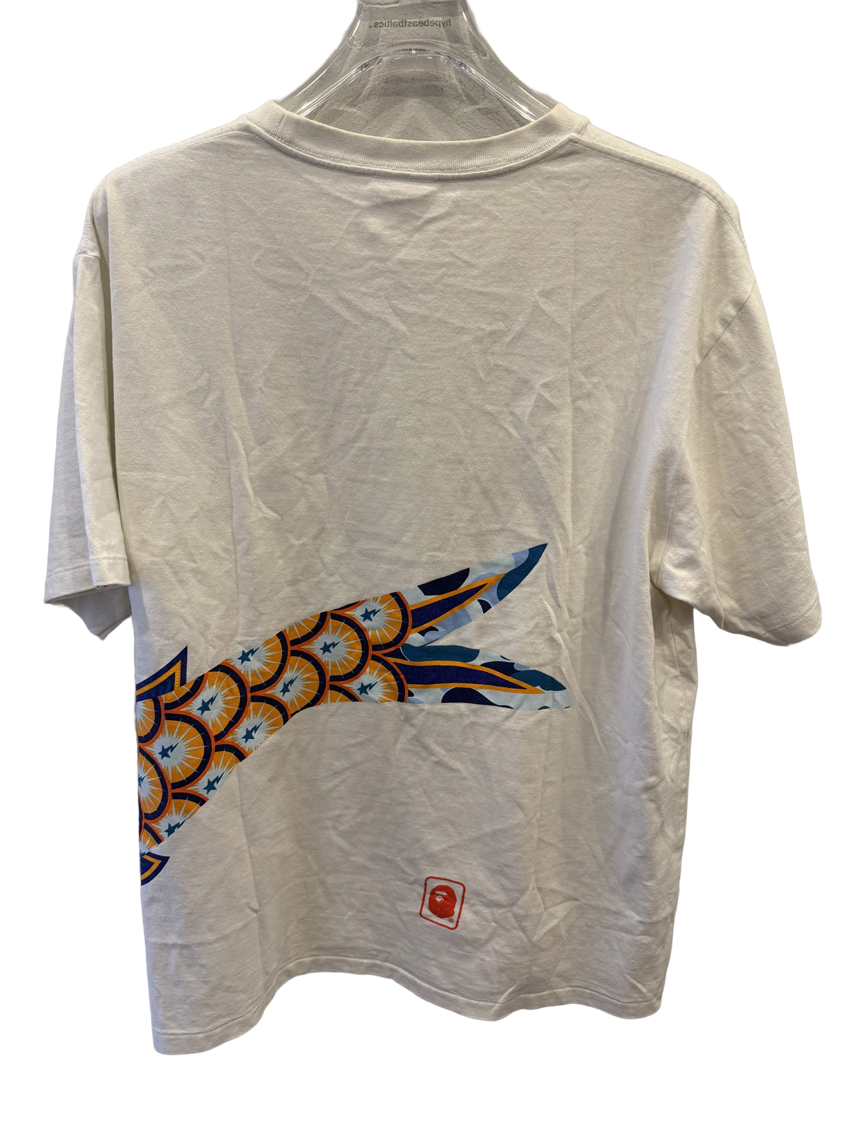 Used Bape Big Fish White Tee