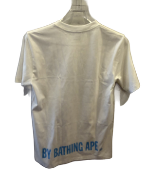 Used Bape Ape Head Star White Tee S