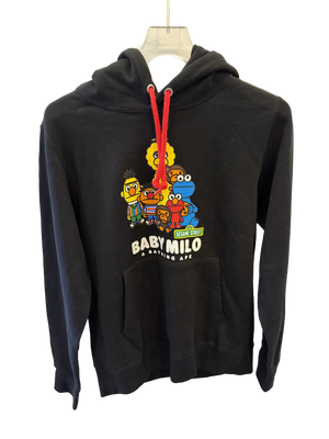 Used Bape Sesame Street Hoodie Black