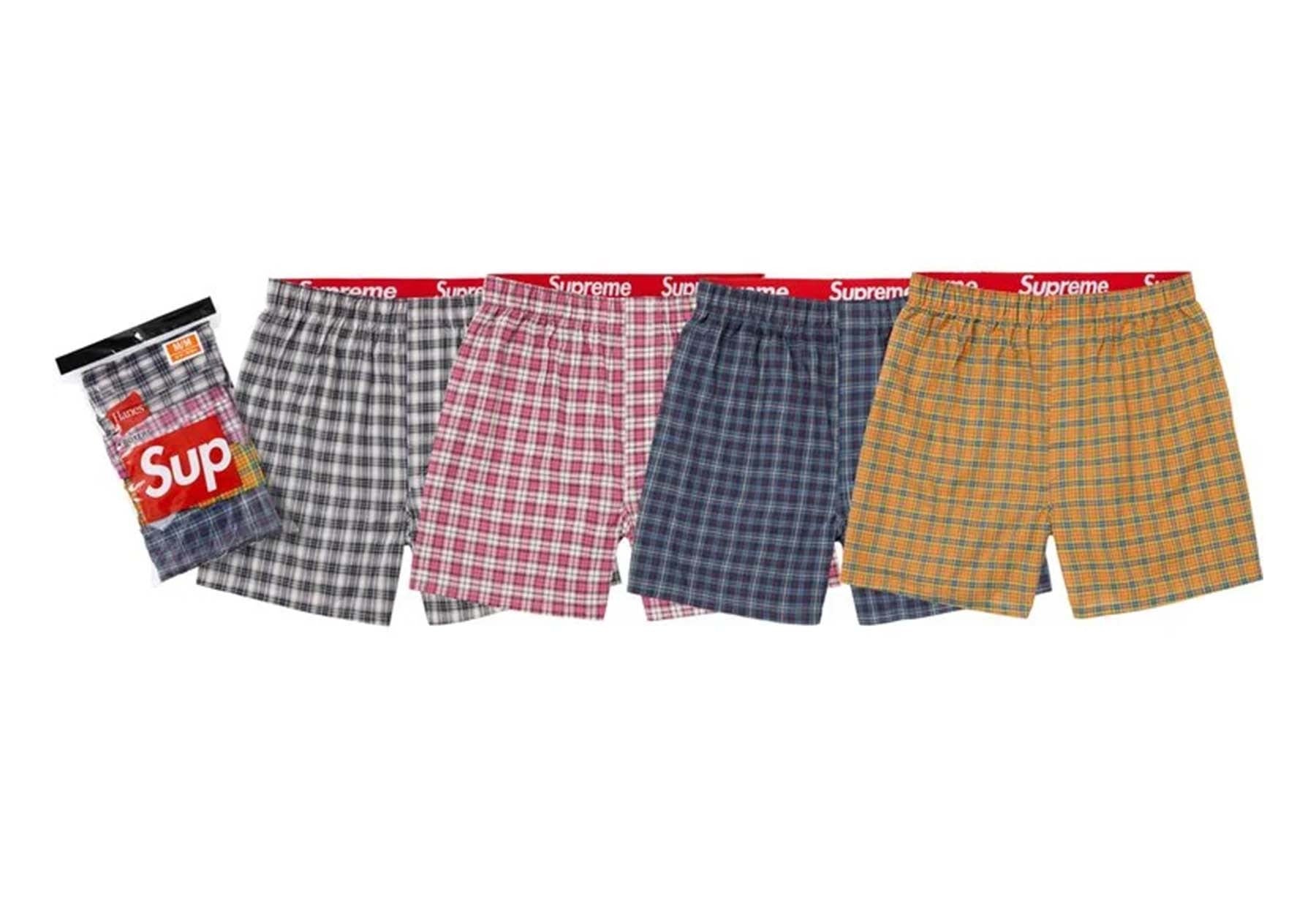 Supreme Hanes Plaid Boxers (4 Pack) Multicolor