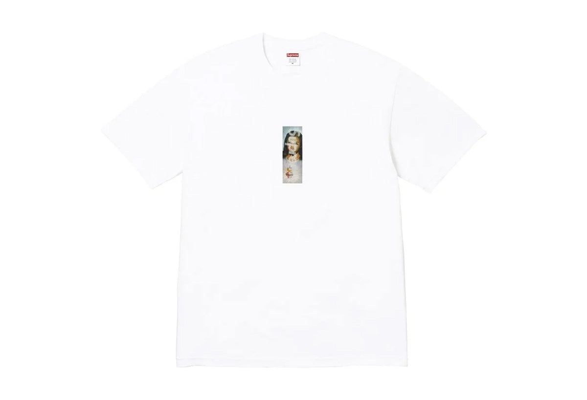 Supreme Prayer Card Box Logo Tee White
