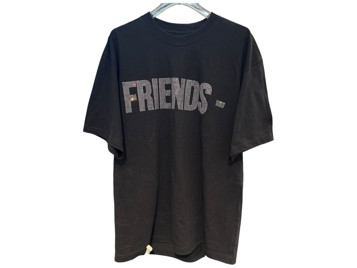VLONE Friends Rhinestone Black T-Shirt