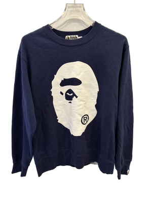 Used A Bathing Ape Big Ape Head College Crewneck