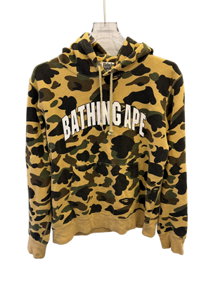 Used BAPE 1St Camo Pullover Hoodie (FW22) Yellow