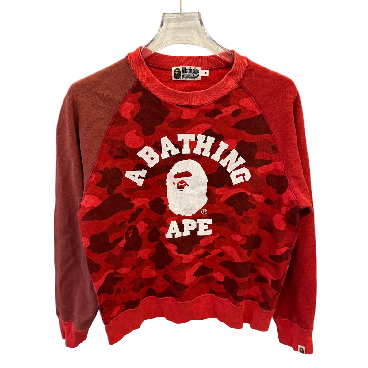 Used BAPE Color Camo College Crewneck (SS25) Red