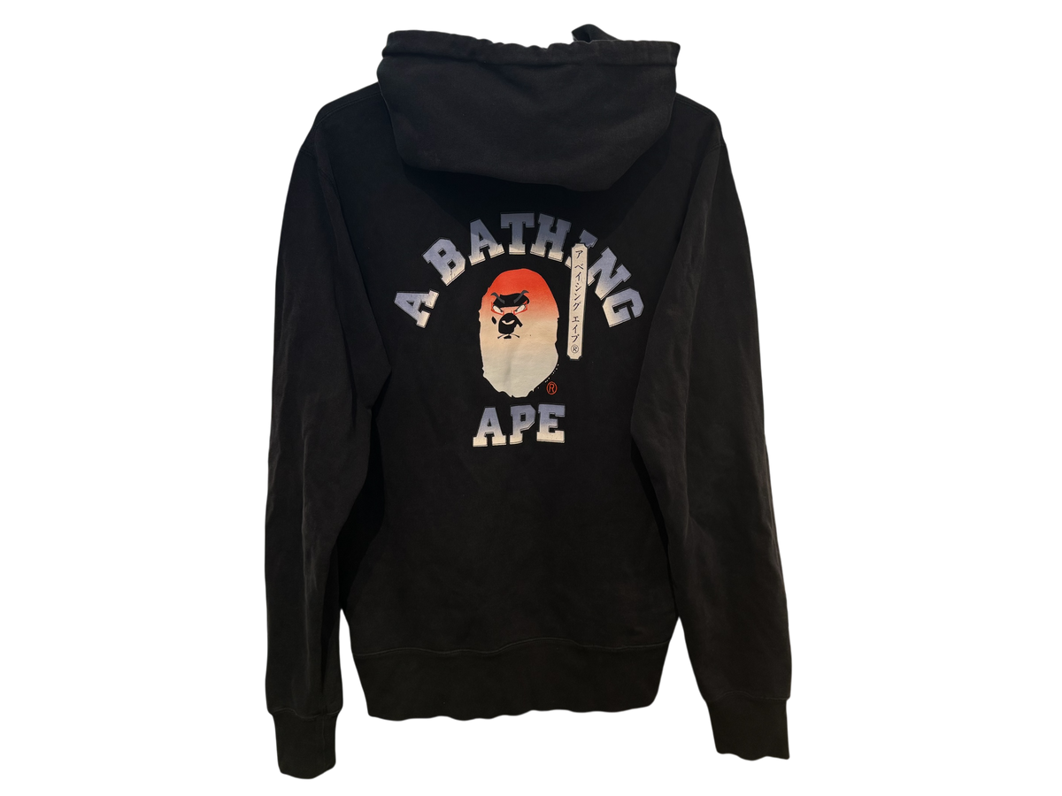 A Bathing Ape Black Japan Print Hoodie