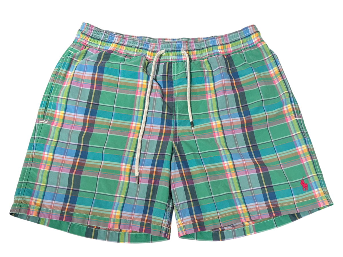 Used Ralph Lauren Plaid Swimming Shorts