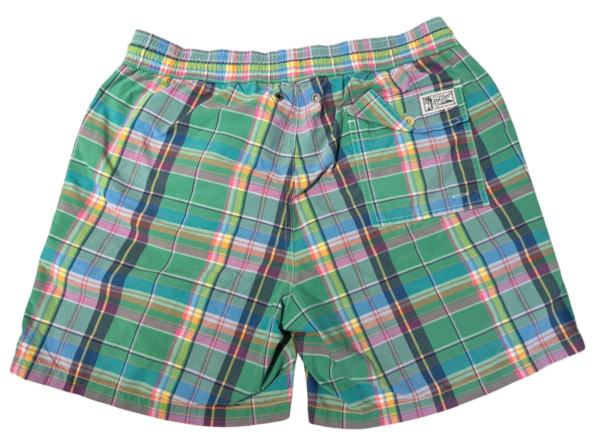 Used Ralph Lauren Plaid Swimming Shorts