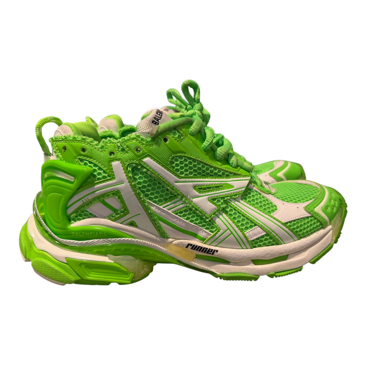 Used Balenciaga Runner Fluo Green