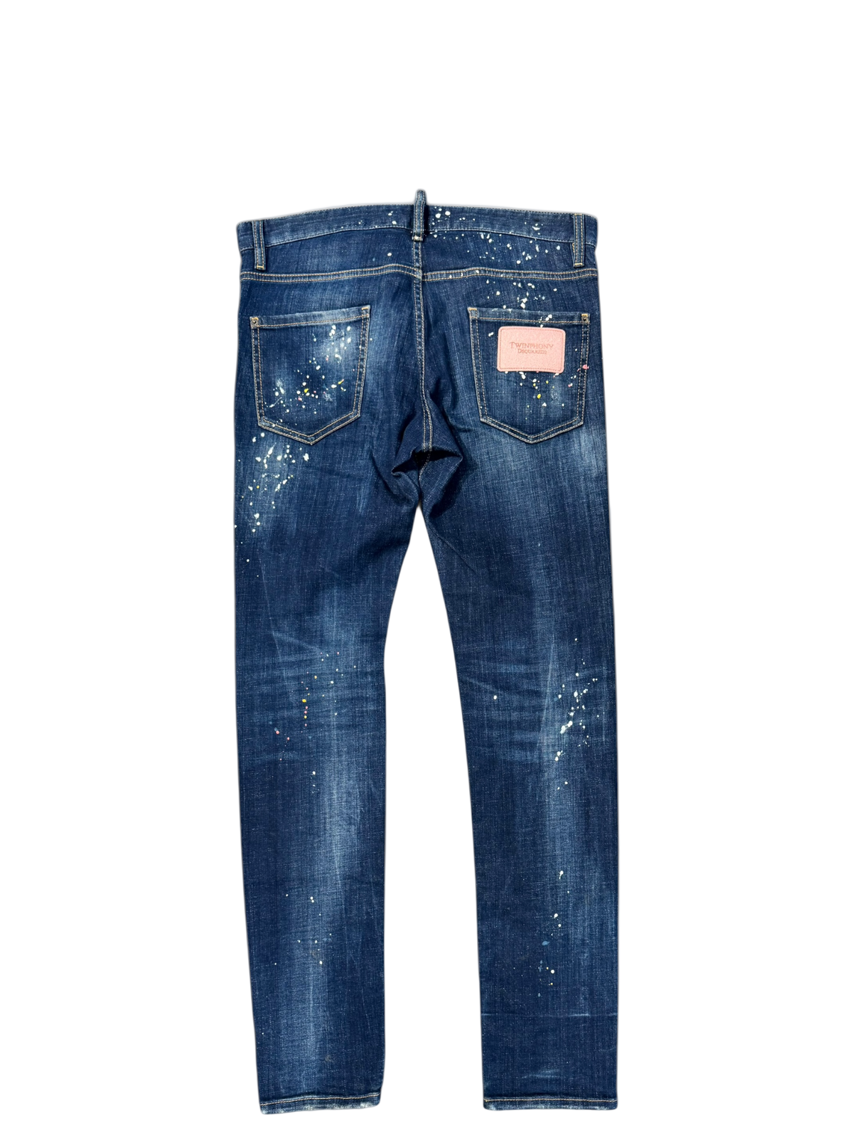 Used Dsquared2 Twimphony Paint Splatter Effect Jeans