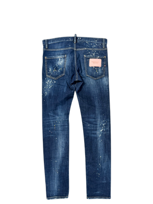 Used Dsquared2 Twimphony Paint Splatter Effect Jeans