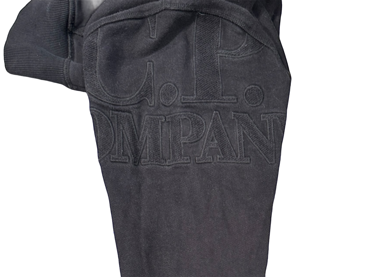 Used C.P. Company Diagonal raised Fleece Logo Zipped Hoodie