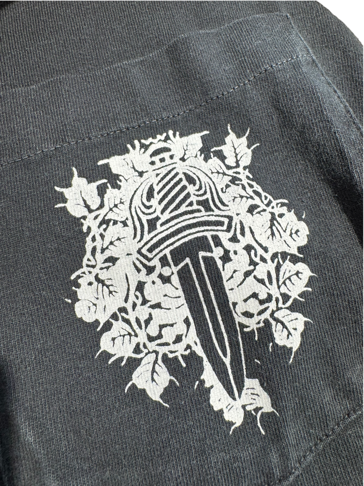 Used Chrome Hearts Vintage Wine Dagger Long Sleeve Shirt