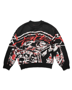 Racer RED Knit Sweater