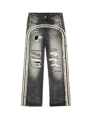 Racer Grey Track Jeans