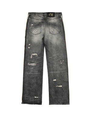 Racer Grey Track Jeans