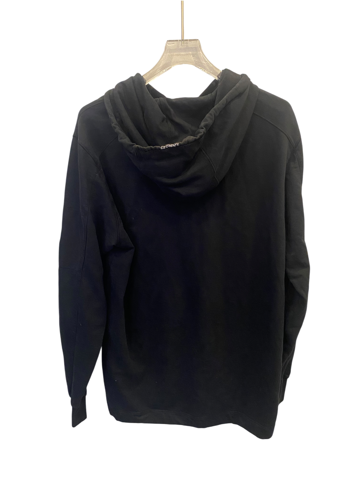 Used C.P. Company light fleece hoodie black