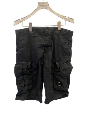 Used C.P. Company bermuda cargo shorts twill stretch navy