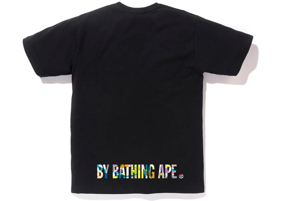 BAPE Multi Camo Ape Face Tee Black