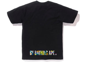BAPE Multi Camo Ape Face Tee Black
