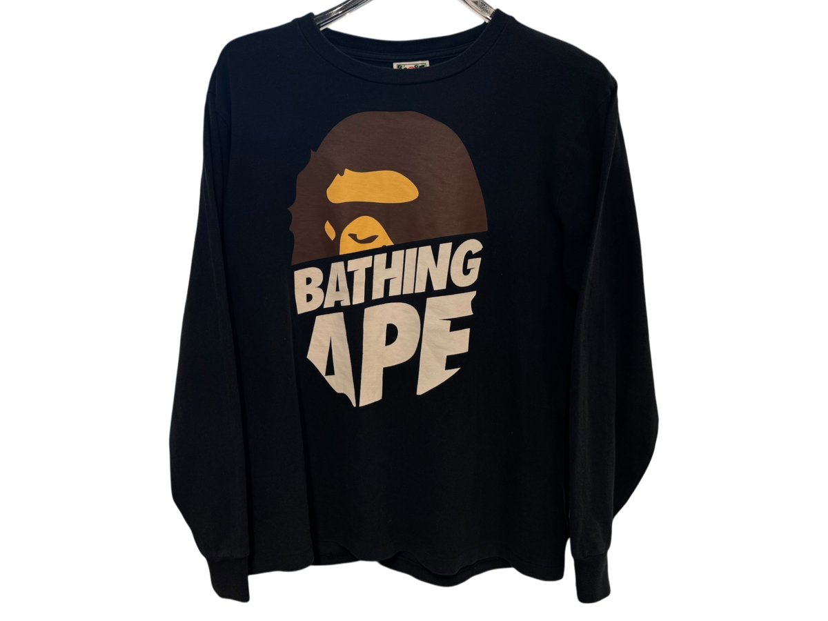 A Bathing Ape Ape Head Longsleeve Black