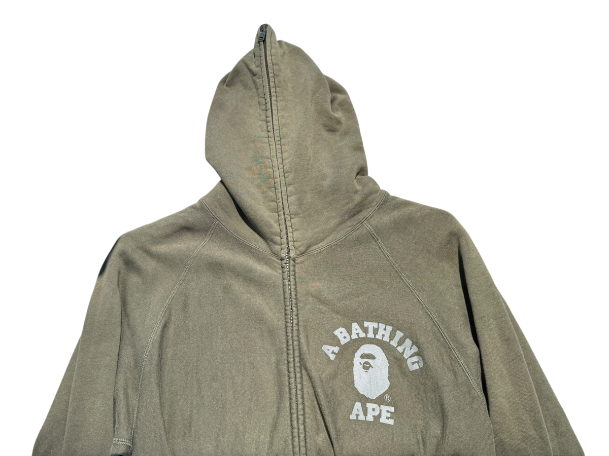 Used A Bathing Ape Full-Zip Hoodie Olive