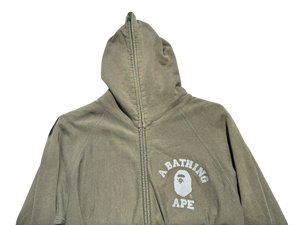 Used A Bathing Ape Full-Zip Hoodie Olive