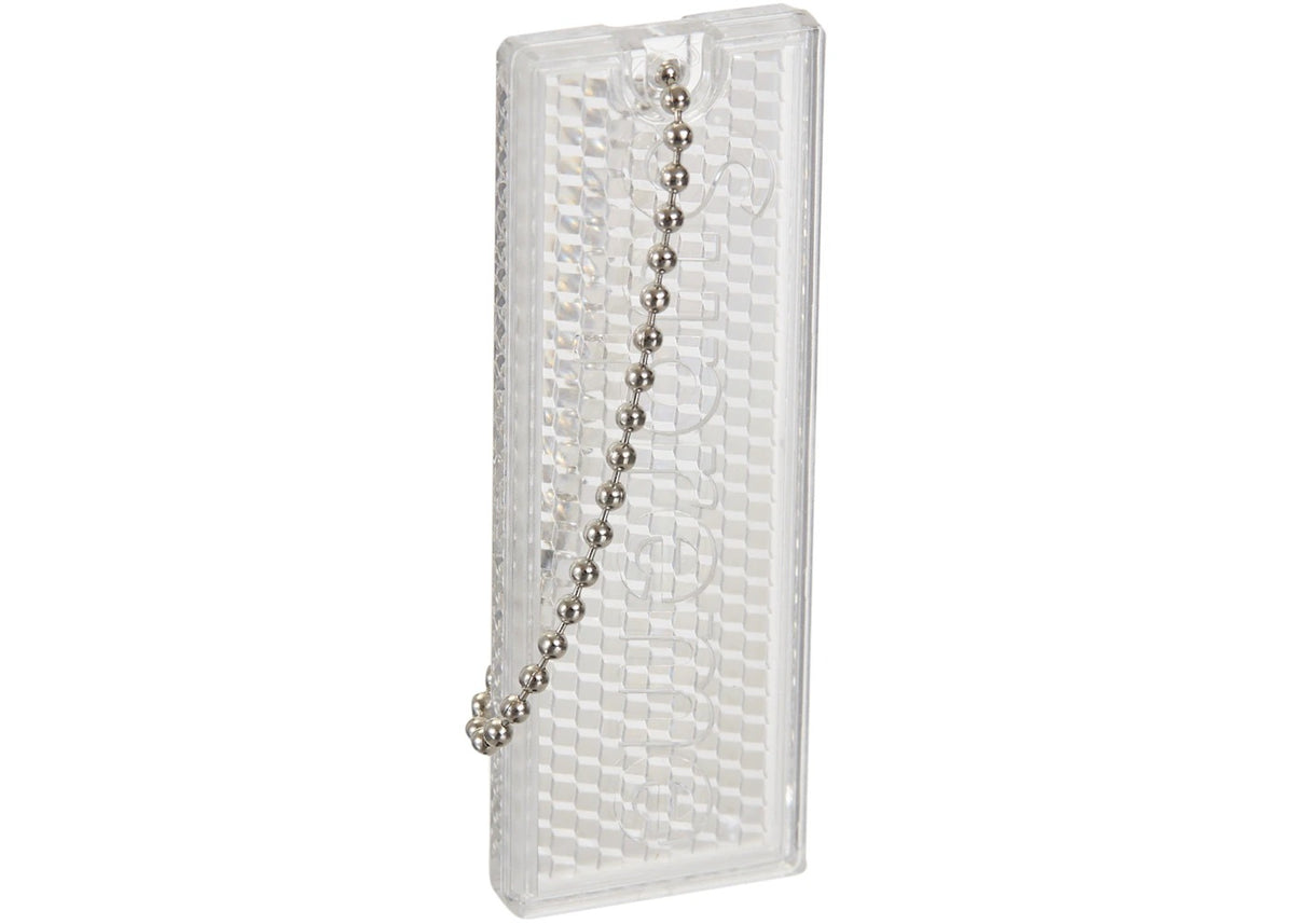 Supreme Reflective Keychain Clear