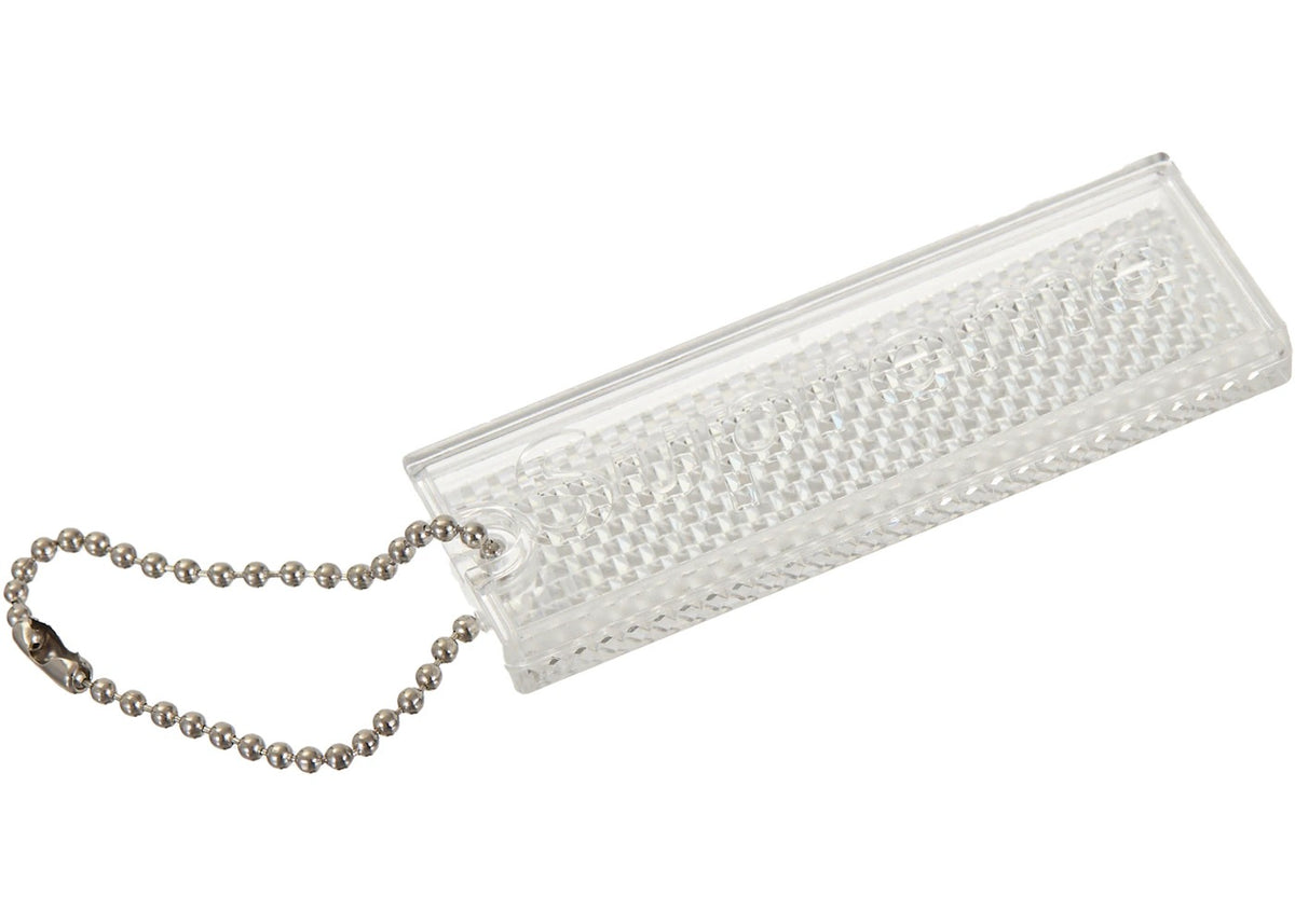 Supreme Reflective Keychain Clear