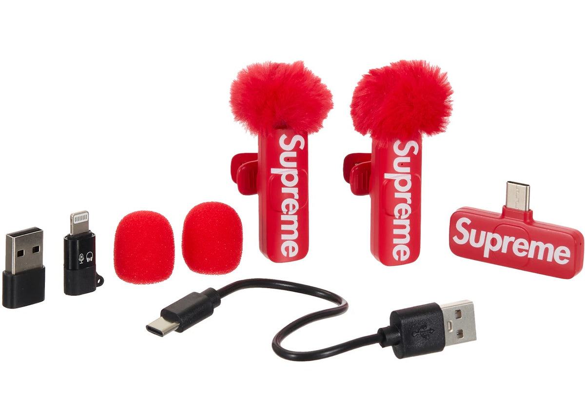 Supreme Mini Mics (Set of 2) Red