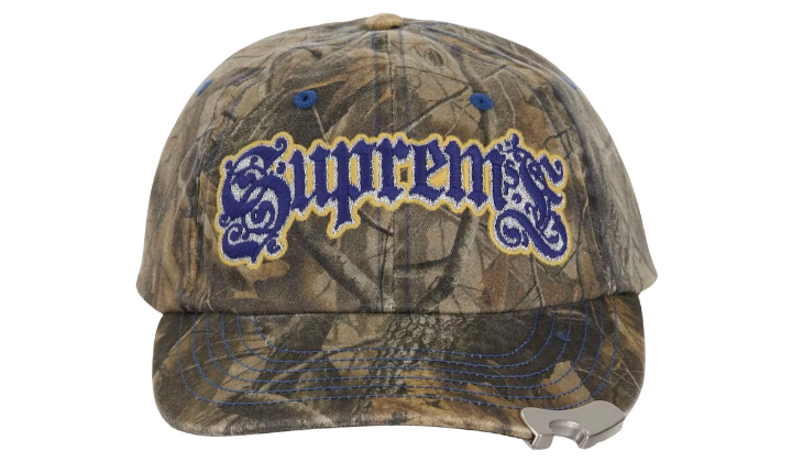 Supreme Bottle Opener 6-Panel Hat Brown Camouflage